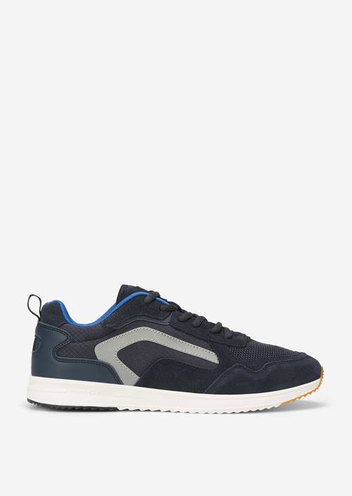 Sneaker aus hochwertigem Material-Mix blau Damen MARC O'POLO