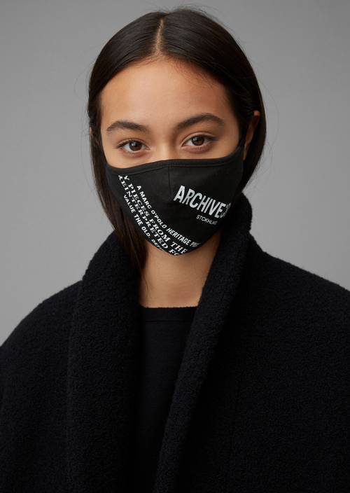 Gesichtsmaske "Archive Code" black - Produkt Bild 1