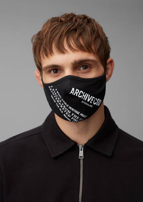 Gesichtsmaske "Archive Code" black - Produkt Bild 2