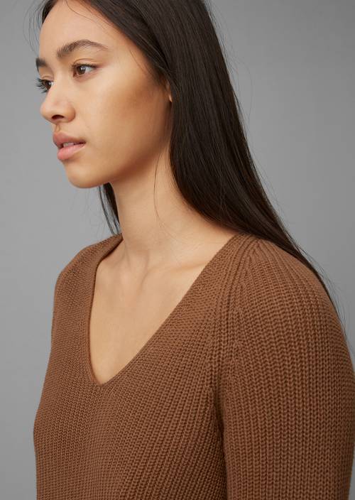 V-Neck-Pullover chestnut brown - Produkt Bild 2