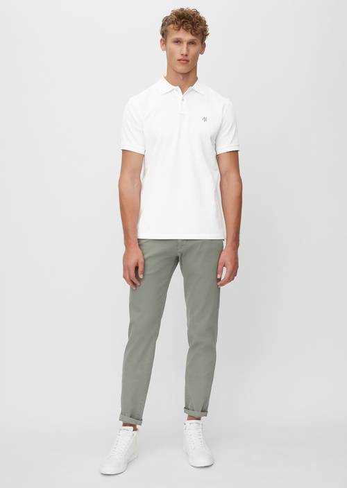 Kurzarm-Polo-Shirt Piqué Regular white - Produkt Bild 1