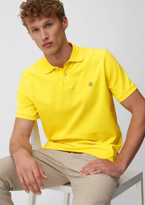 Kurzarm-Polo-Shirt Piqué Regular primose yellow - Produkt Bild 1
