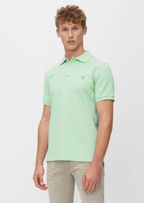 Kurzarm-Polo-Shirt Piqué Regular lichen - Produkt Bild 1