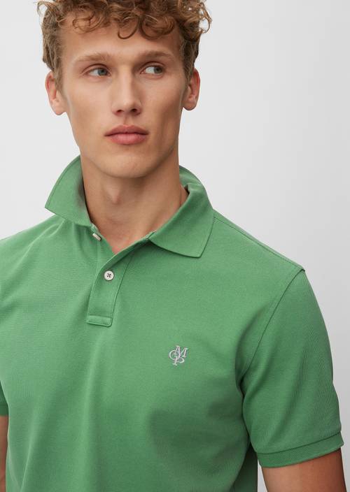 Kurzarm-Polo-Shirt Piqué Regular deep grass green - Produkt Bild 2