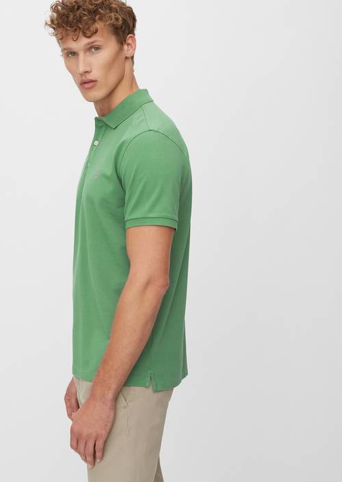 Kurzarm-Polo-Shirt Piqué Regular deep grass green - Produkt Bild 1