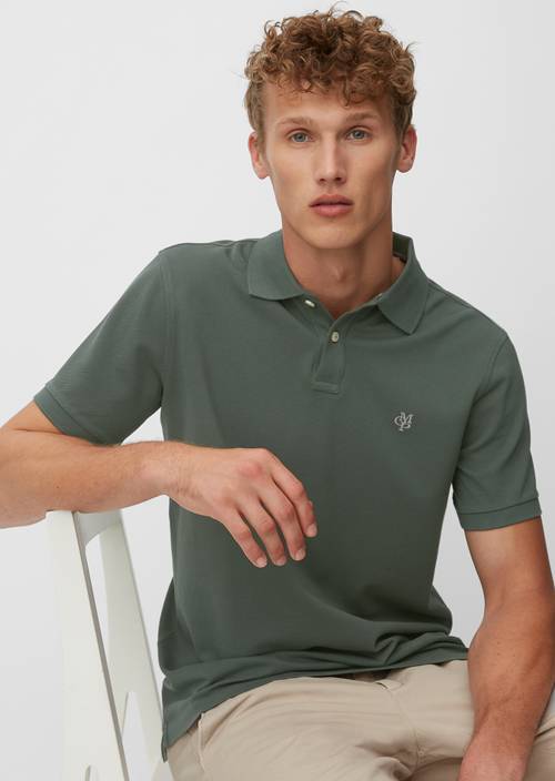 Kurzarm-Polo-Shirt Piqué Regular mangrove - Produkt Bild 1