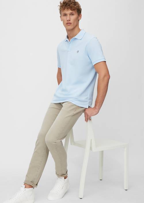 Kurzarm-Polo-Shirt Piqué Regular airblue - Produkt Bild 1