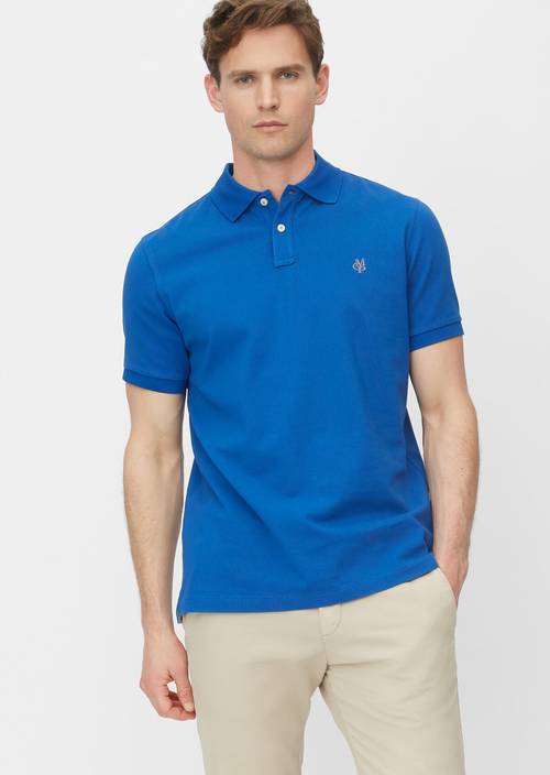 Kurzarm-Polo-Shirt Piqué Regular turkish sea - Produkt Bild 1