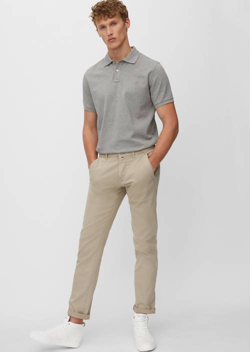 Kurzarm-Polo-Shirt Piqué Regular grey melange - Produkt Bild 1