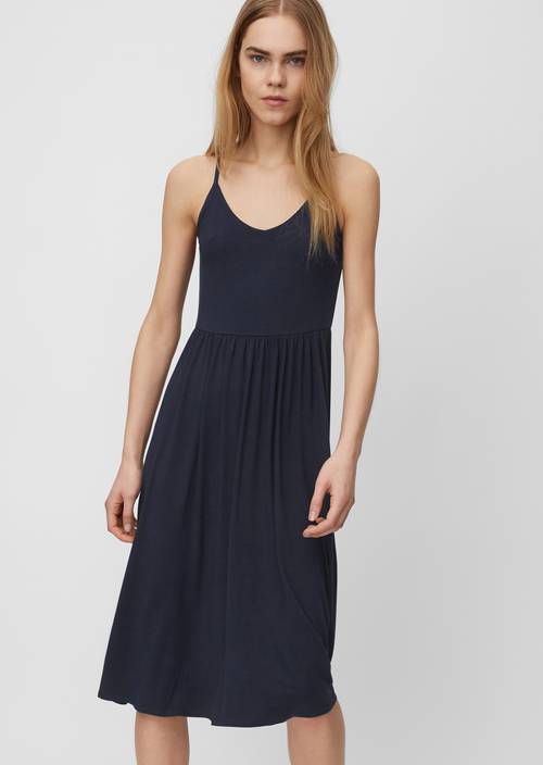 Jersey-Kleid Scandinavian blue in Frontalansicht