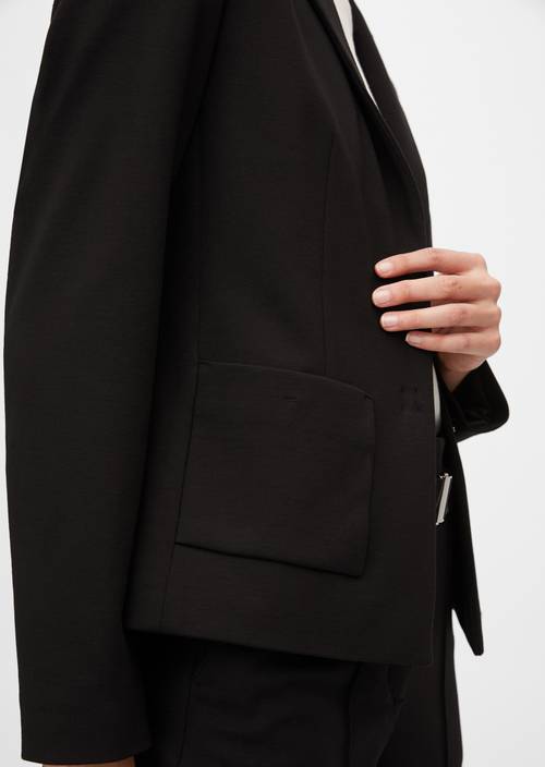 Jersey-Blazer pure black - Produkt Bild 2