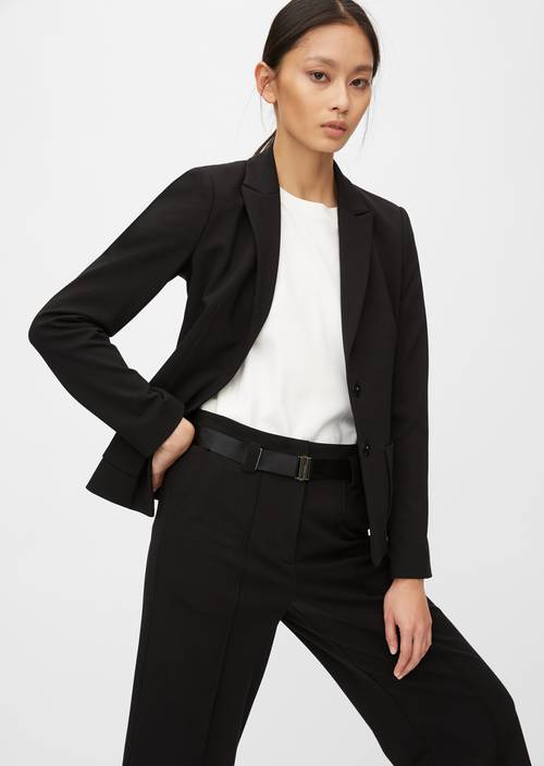Jersey-Blazer pure black - Produkt Bild 1