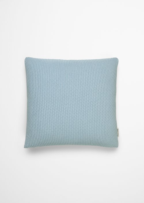Decorative cushion model Nordic Knit — Calm Blue