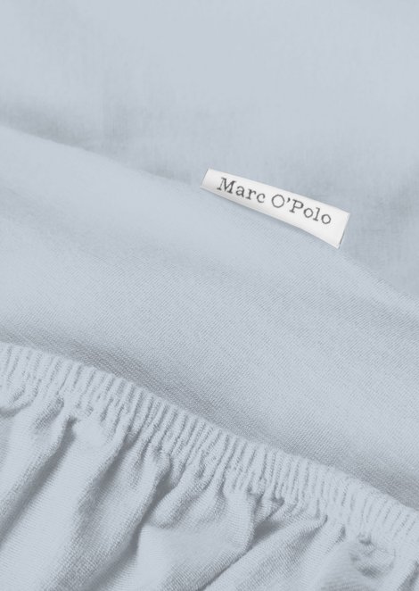 Marc O'Polo Hoeslaken, Unisex, blauw, 140x200_-_160x220, 95% Biologisch katoen, 5% Elasthaan
