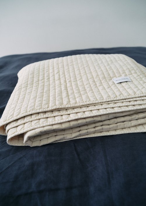 Bodine Bedspread — Natural White