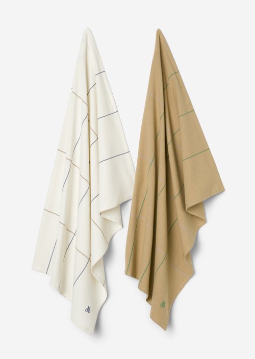 Checkered tea towel — Multi Sand