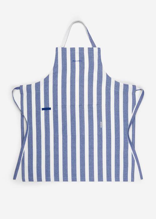 Gestreept keukenschort Multi Cobalt Blue - Product afbeelding 1