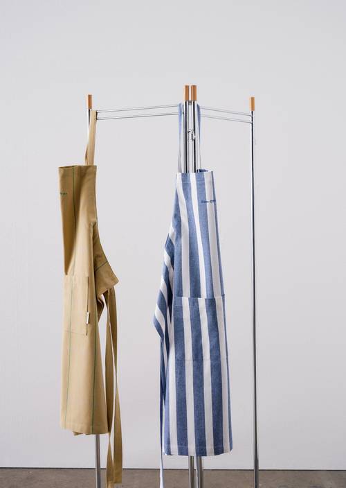 Gestreept keukenschort Multi Cobalt Blue - Product afbeelding 2