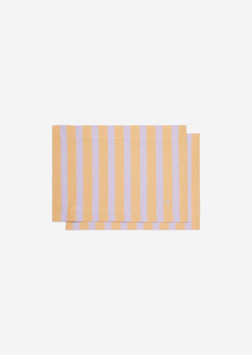 Striped placemat — Multi Lilac