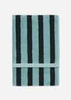 Towel model Heritage with jacquard stripe pattern - green