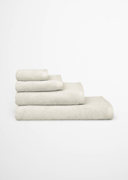 Handtuch Model Timeless Melange Off White - Produkt Bild 2