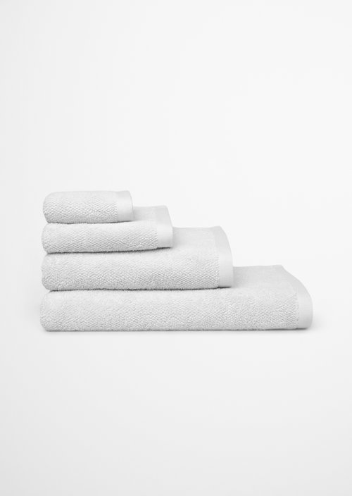 Timeless Melange Towel — White