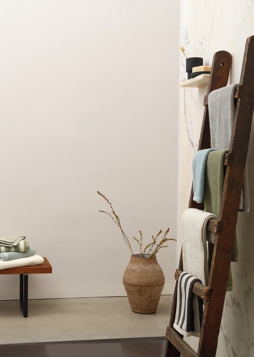 Timeless Melange Towel — White