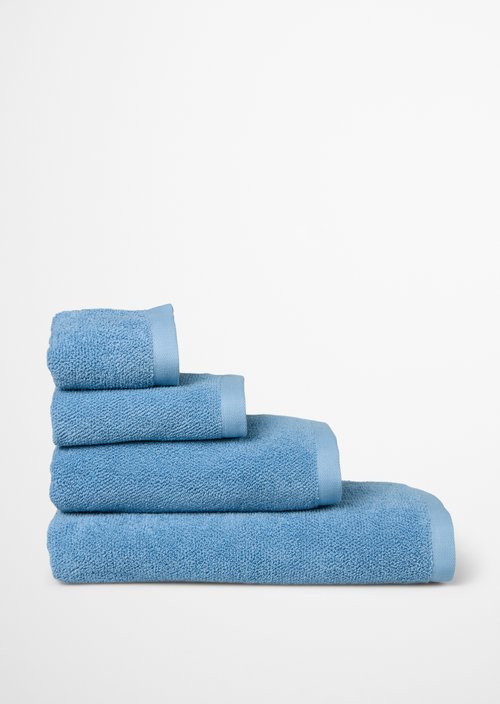 Timeless Melange Towel — Denim Blue