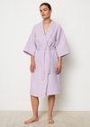 Marc O'Polo Damen-Bademantel Model Essential, Unisex, lila, Gr. s, 100% Organic Cotton