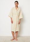 Marc O'Polo Damen-Bademantel Model Essential, Unisex, beige, Gr. l, 100% Organic Cotton