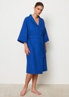 Marc O'Polo Damen-Bademantel Model Essential, Unisex, blau, Gr. m, 100% Organic Cotton