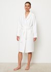 Marc O'Polo Premium Damen-Bademantel, Unisex, weiss, Gr. l, 100% Baumwolle