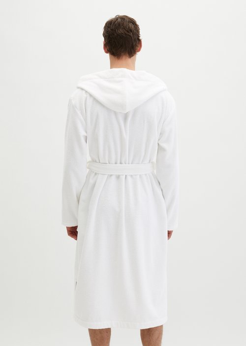 Men's bathrobe model Timeless — White
