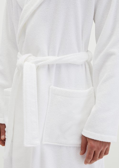Men's bathrobe model Timeless — White
