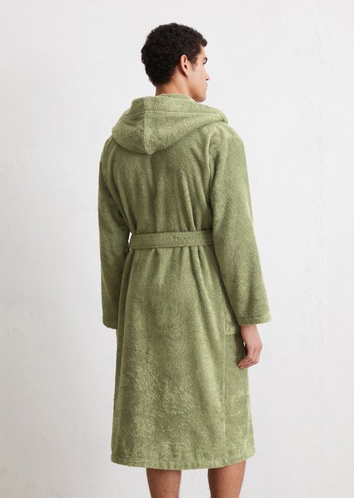 Men's bathrobe model Timeless — Moss Green