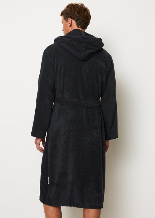 Men's bathrobe model Timeless — Dark Navy