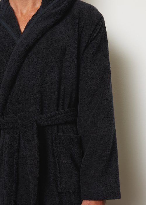 Men's bathrobe model Timeless — Dark Navy