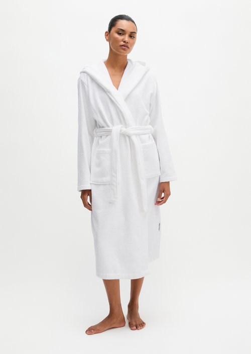 Ladies' bathrobe model Timeless — White