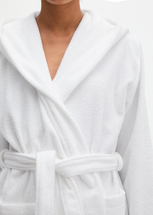 Ladies' bathrobe model Timeless — White