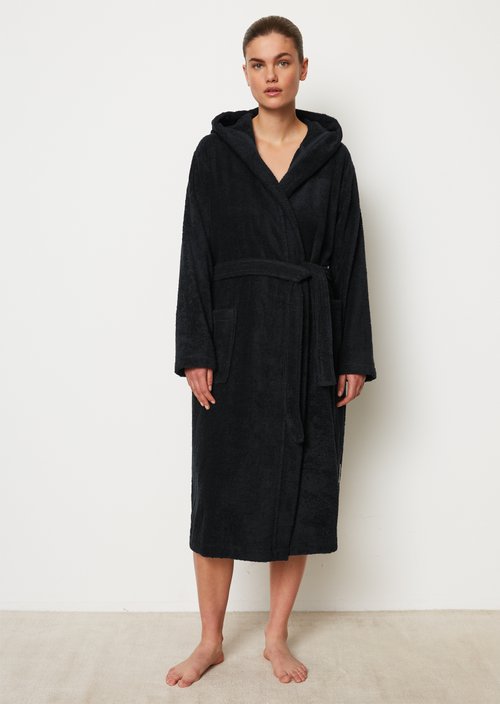 Ladies' bathrobe model Timeless — Dark Navy