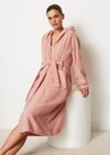 Marc O'Polo Damen-Bademantel Model Timeless, Unisex, rosa, Gr. m, 100% Organic Cotton
