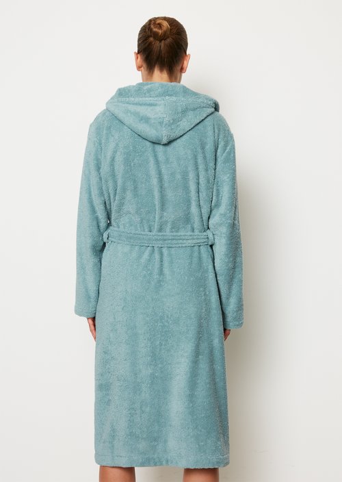 Ladies' bathrobe model Timeless — Aquamarine