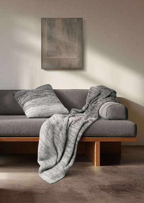 Plaid Model Nordic Knit melange — Anthracite