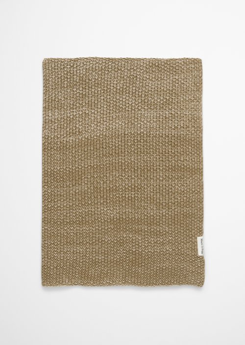 Marc O'Polo Geruit Model Nordic Knit melange, 130x170_cm, 100% Katoen