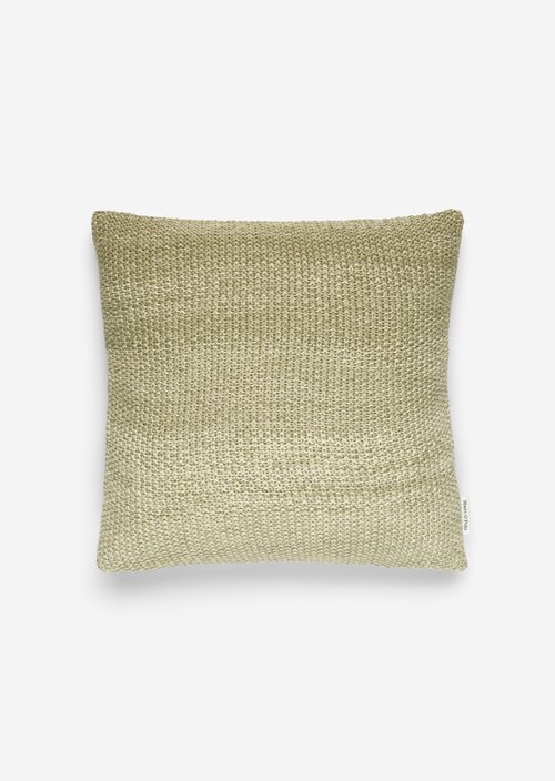 Decorative cushion model Nordic Knit melange — Moss Green
