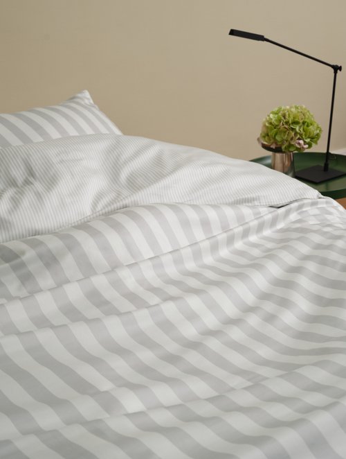 Bettwäsche-Set Model Classic Stripe — Silver
