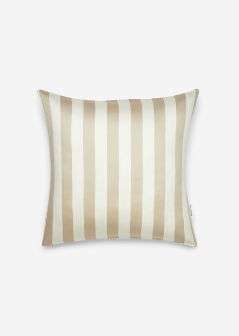 Marc O'Polo Kussenhoes model Classic Stripe, Unisex, beige, 40x80, 100% Biologisch katoen