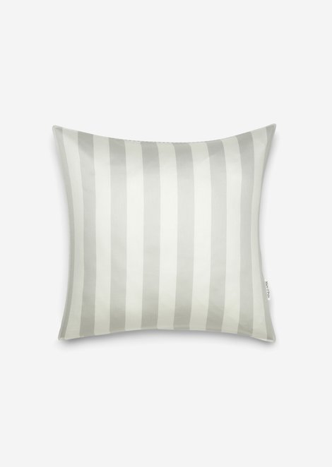 Marc O'Polo Kussenhoes model Classic Stripe, Unisex, grijs, 40x40, 100% Biologisch katoen