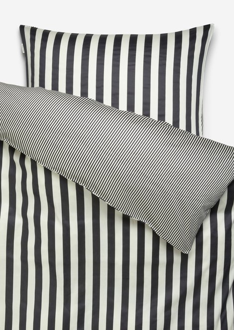 Marc O'Polo Bettwäsche-Set Model Classic Stripe, Unisex, blau, 140x200-+-70x90, 100% Organic Cotton