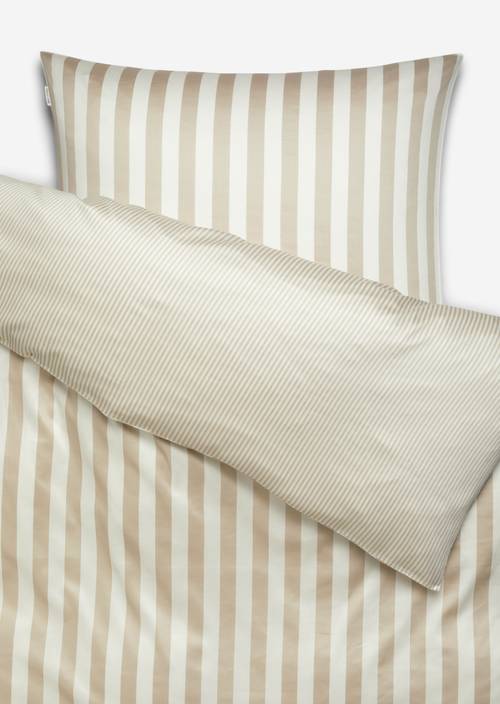 Bettwäsche-Set Model Classic Stripe Oatmeal - Produkt Bild 1